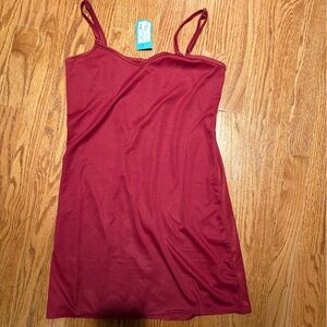 Pandora’s Box Red Simple Slip Dress